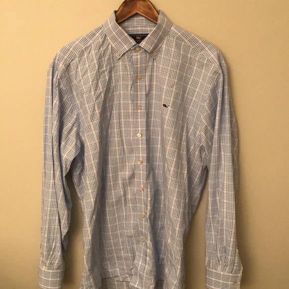 New Vineyard Vines plaid whale shirt, XL - Picture 2 of 5